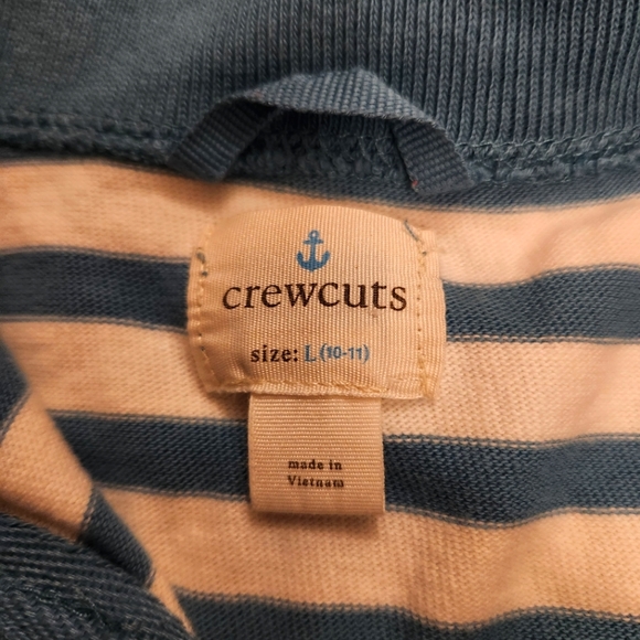 J Crew Crewcut Kids' half-zip cotton popover shirt size L (10-12) - Picture 2 of 3